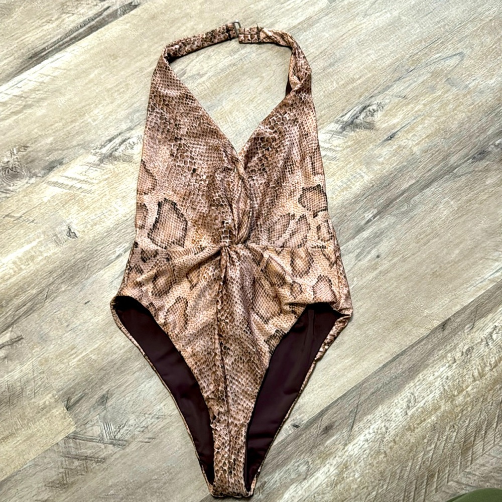 Mara Hoffman SZ L snake maillot
